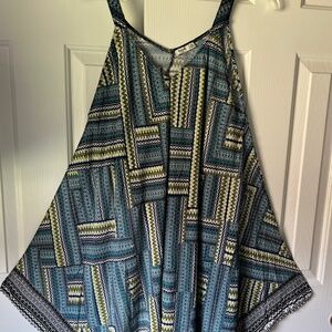 Symple NYC Hi Low Dress Women's XL Handkerchief Hem, Flutter Side Intere…